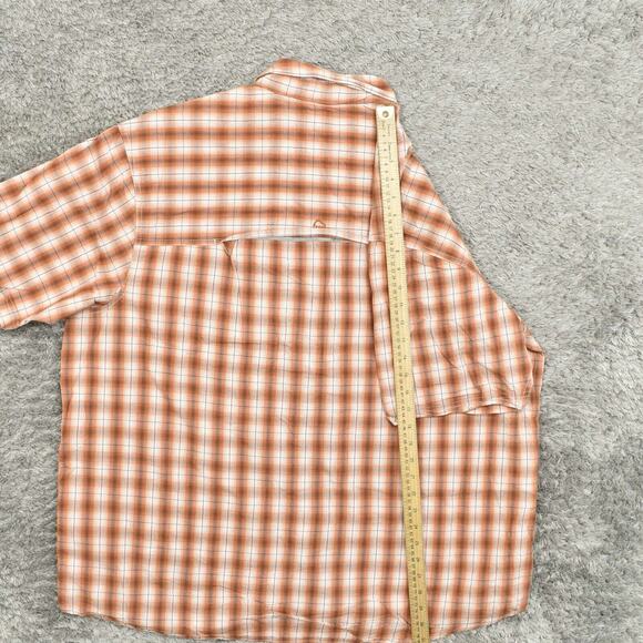 Wolverine Men's 2XL Button Shirt Short Sleeve Plaid Multicolor Breathable Work P - Picture 4 of 8